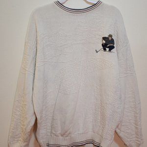 Vintage Golf Crew Neck Sweater